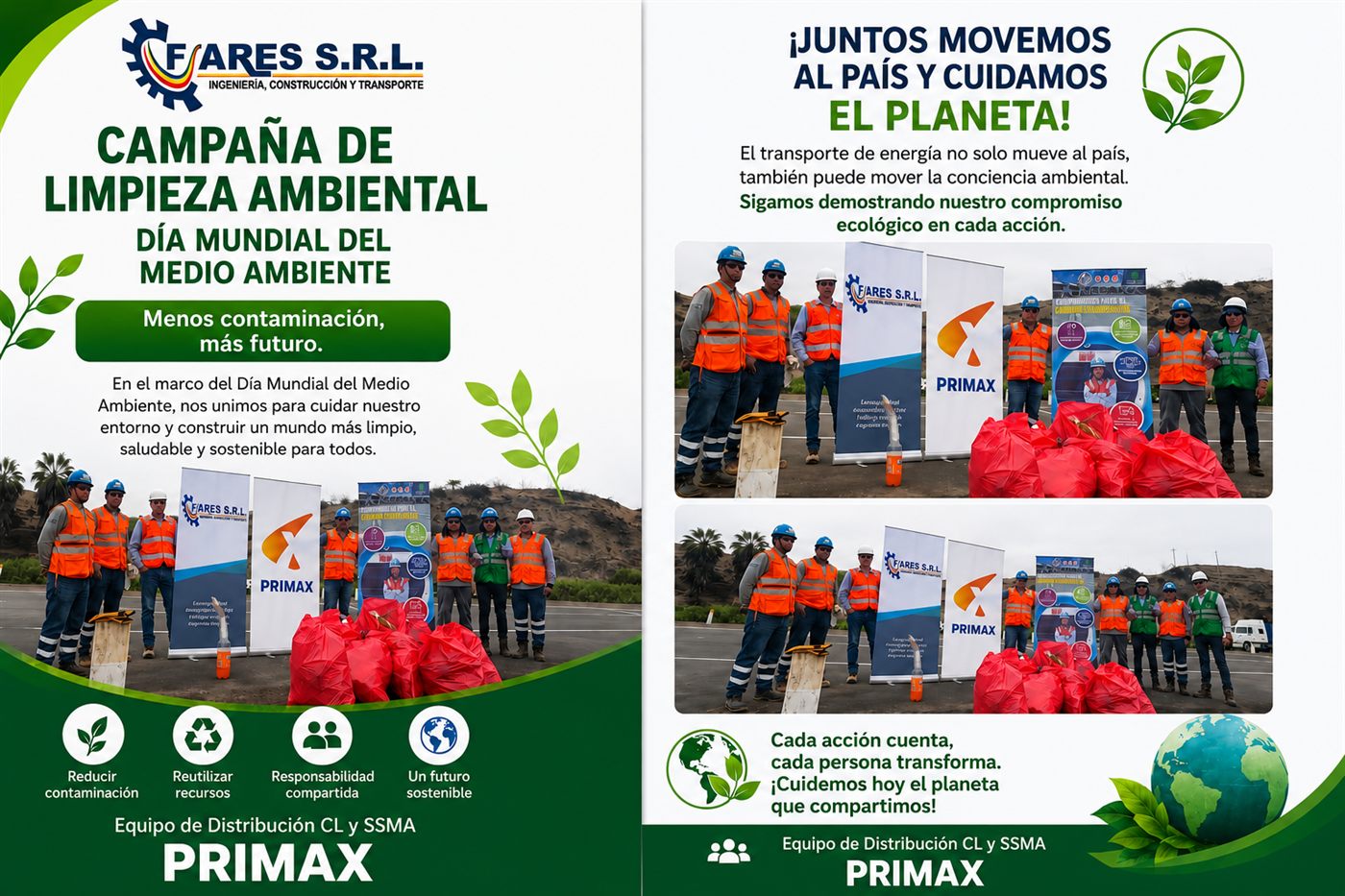 Campaña de limpieza ambiental de FARES