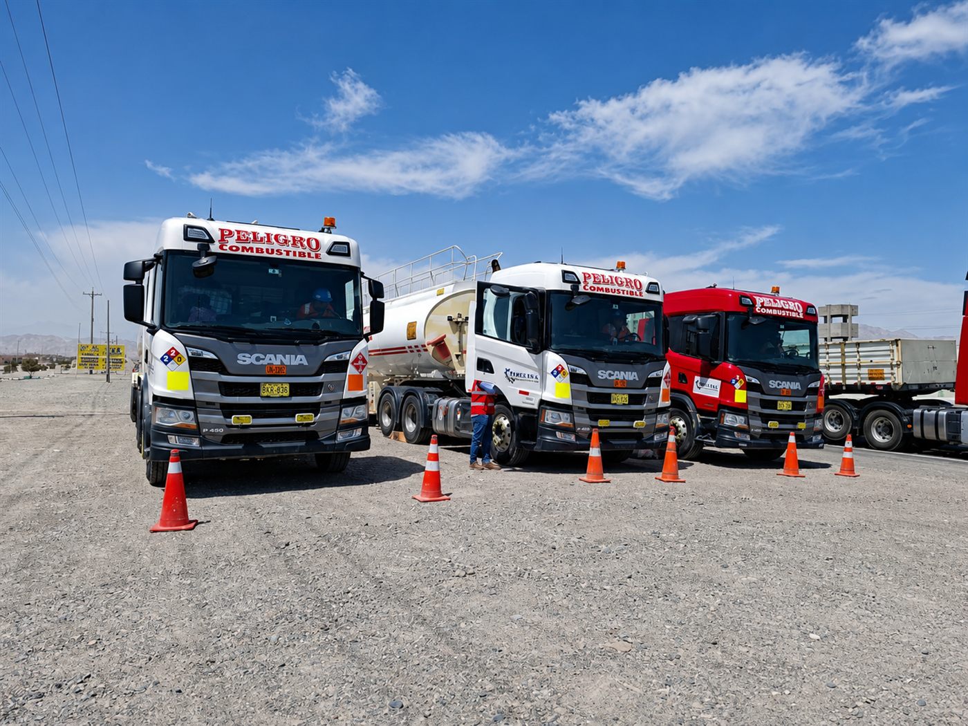 Cisternas Scania de FARES en operación